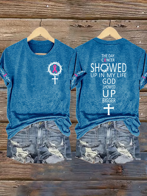 Women's Breast Cancer Awareness  Print Tee