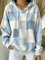 Women's Vintage Hoodie Geometric Hoodie