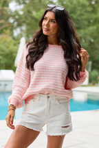 Noelle White Distressed Denim Shorts FINAL SALE