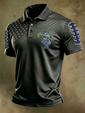 Men'S Retro Football Polo Shirt