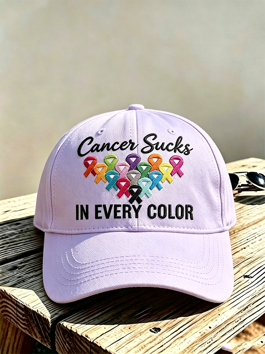 Unisex Cancer Awareness Casual Hat