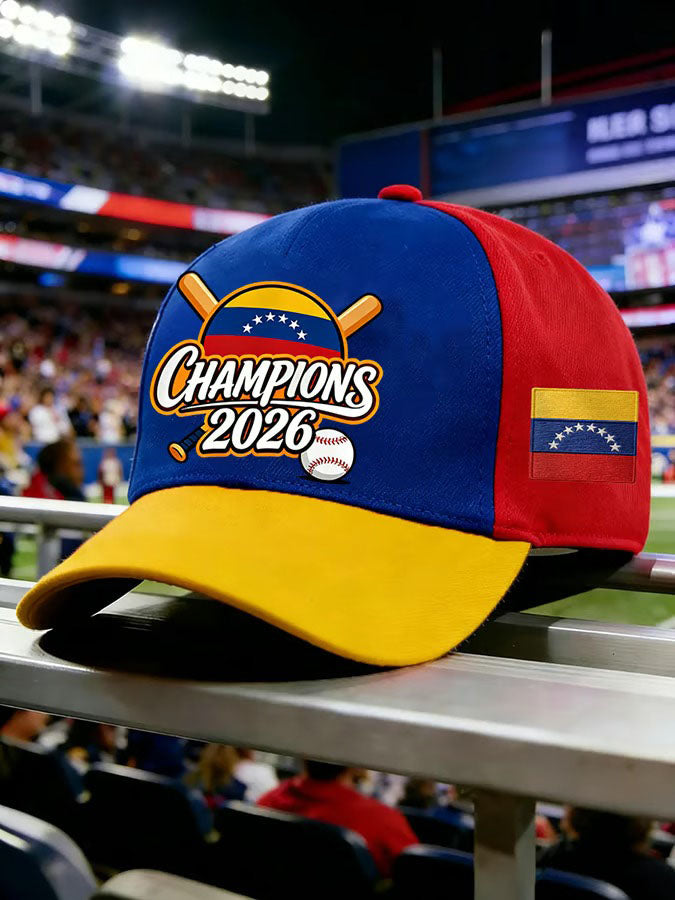 Unisex 2026 Venezuela WBC Baseball Championship Celebration Printed Baseball Hat