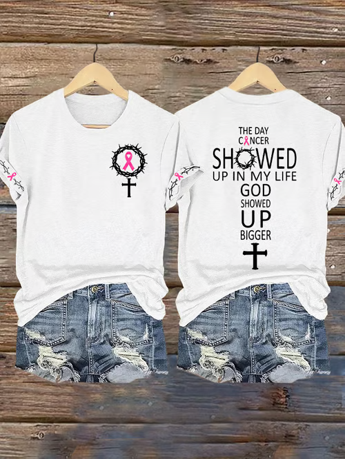 Women's Breast Cancer Awareness  Print Tee