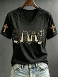 Women's Fun Christian-Themed Cat T-Shirt