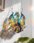 Acrylic Jigsaw Puzzle Suncatcher - Oceanfire Dragon