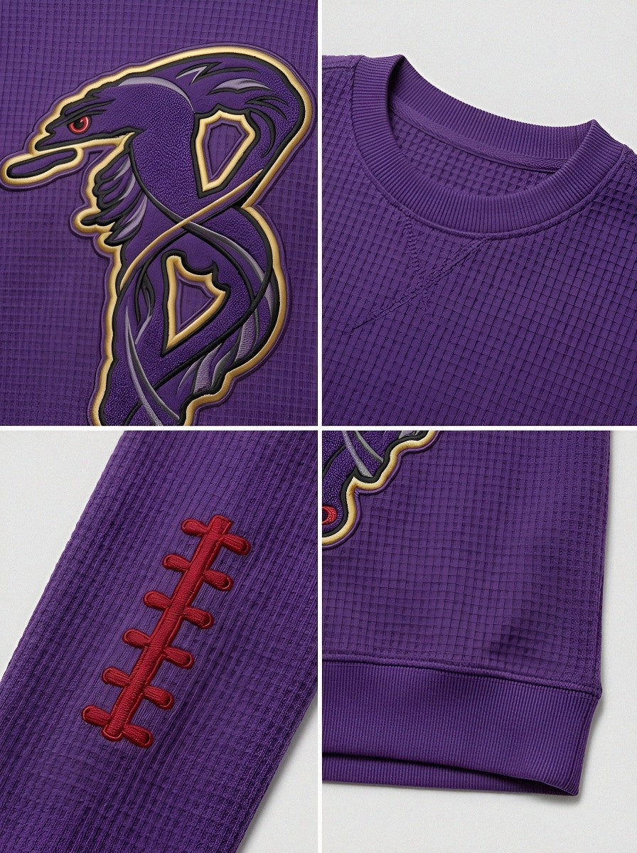 Men's Baltimore Ravens Football Fan Raven Logo Printed T-shirt