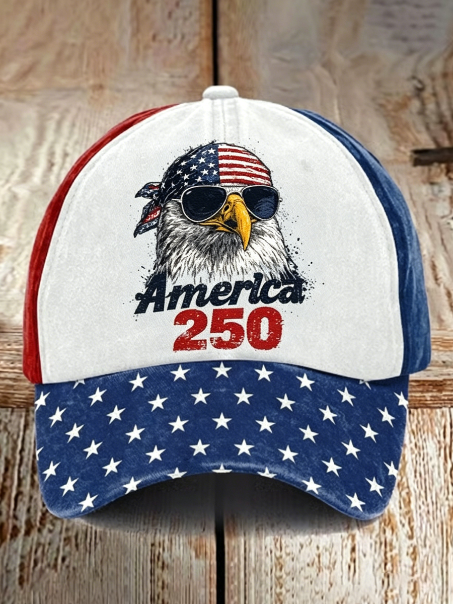 Unisex 250Th Anniversary Commemorative Printed Baseball Hat