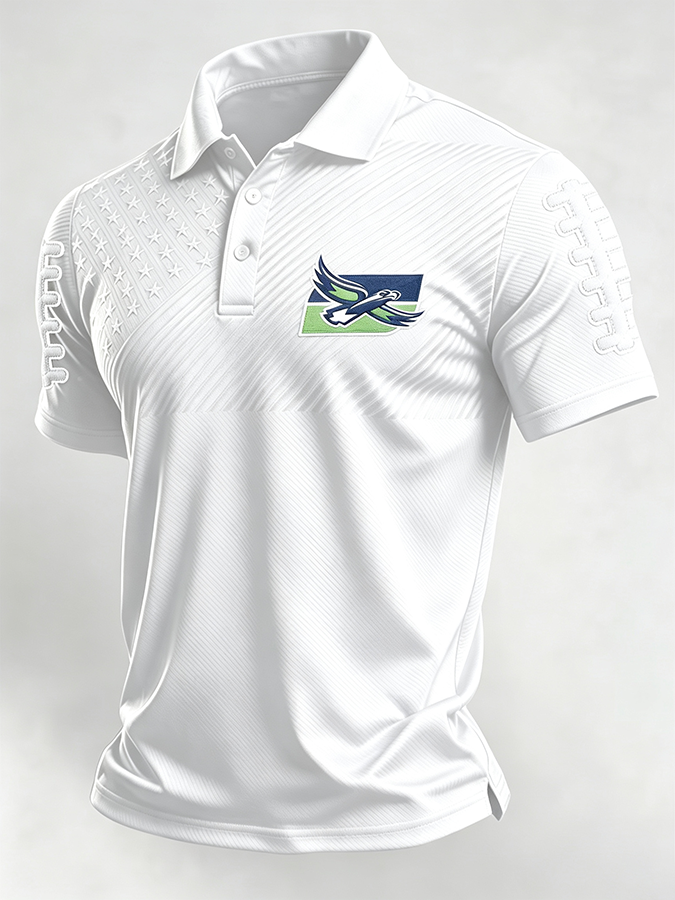 Men'S Retro Football Polo Shirt