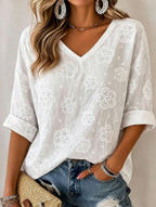 Women's Casual Floral Print Top
