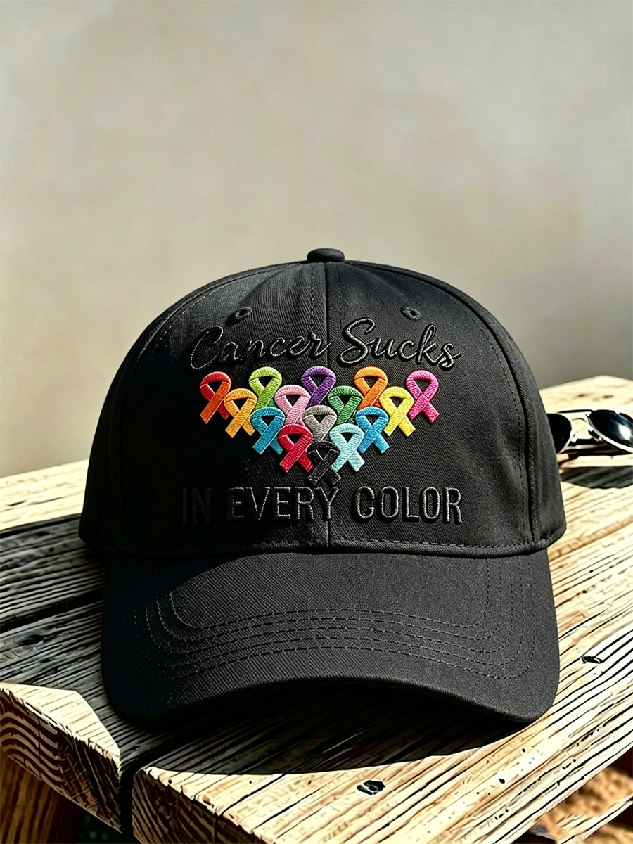 Unisex Cancer Awareness Casual Hat