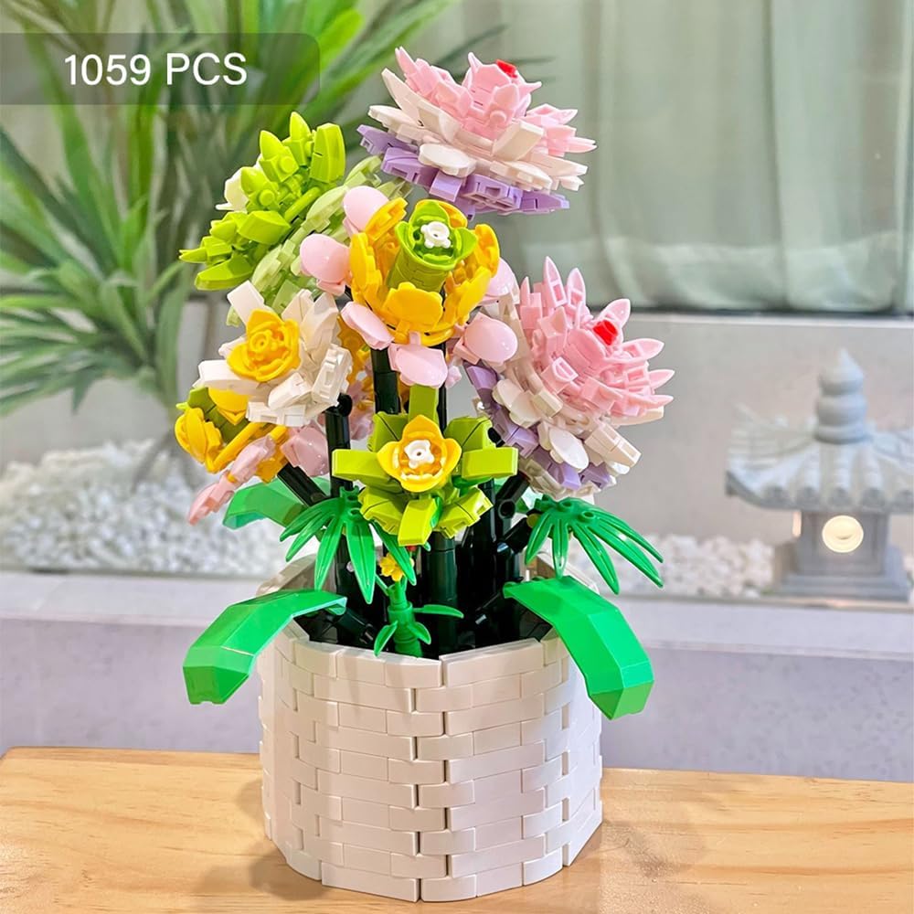DIY Flower Building Kit--Succulent potted