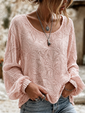 Women'S Plant Flower Printed Cotton And Linen Shirt