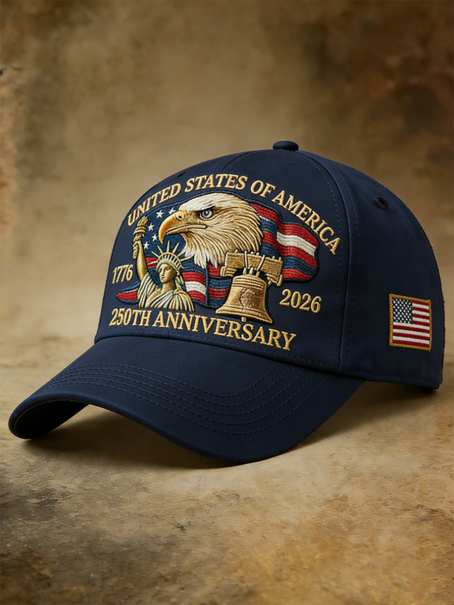 250Th Anniversary Baseball Hat For The Vintage Eagles And Statue Of Liberty