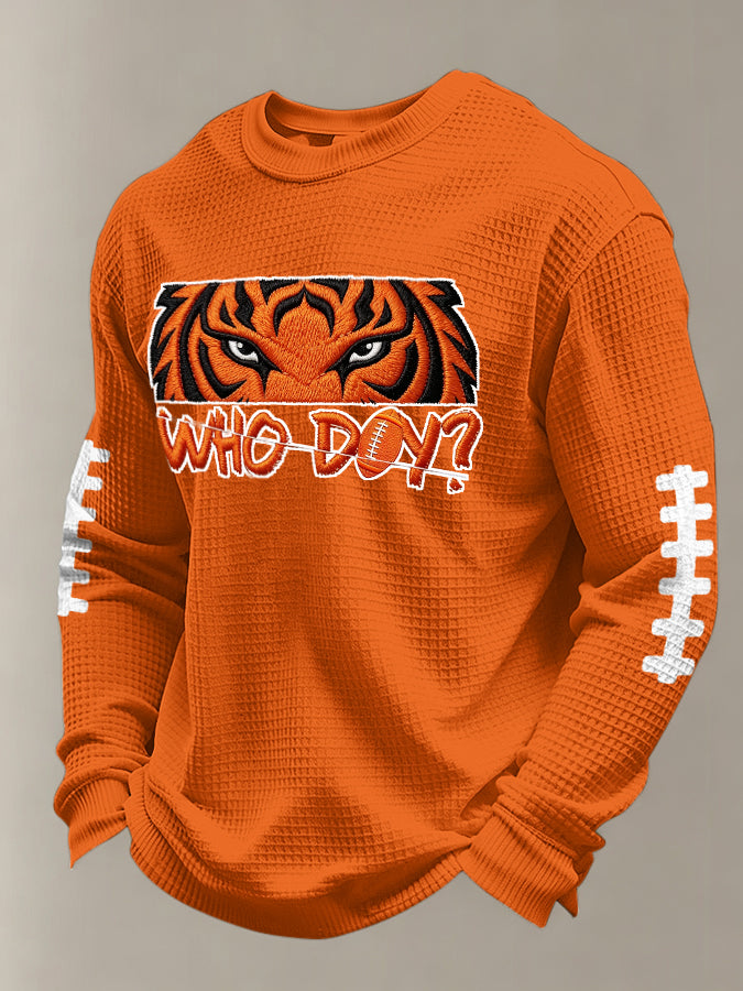 Men'S Football Printed Waffle T-Shirt