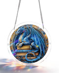Acrylic Jigsaw Puzzle Suncatcher - Dragon Realm Library