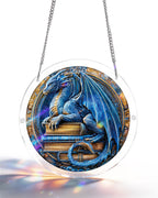 Acrylic Jigsaw Puzzle Suncatcher - Dragon Realm Library