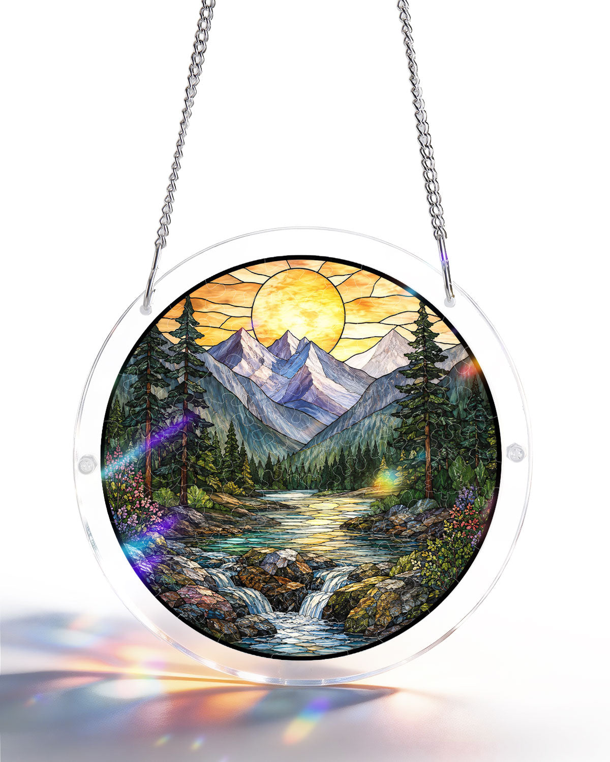 Acrylic Jigsaw Puzzle Suncatcher - Golden Valley
