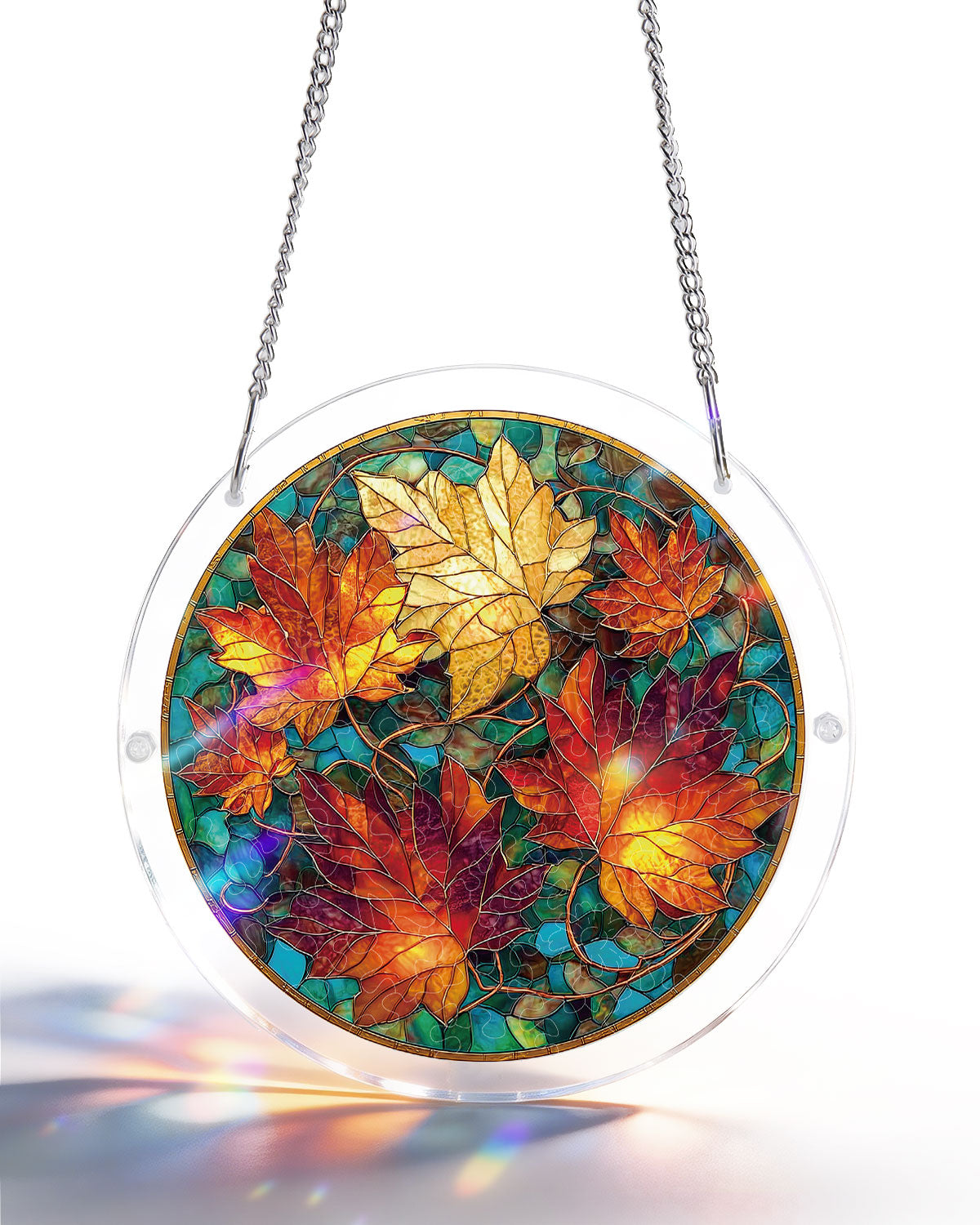 Acrylic Jigsaw Puzzle Suncatcher - Golden Maple