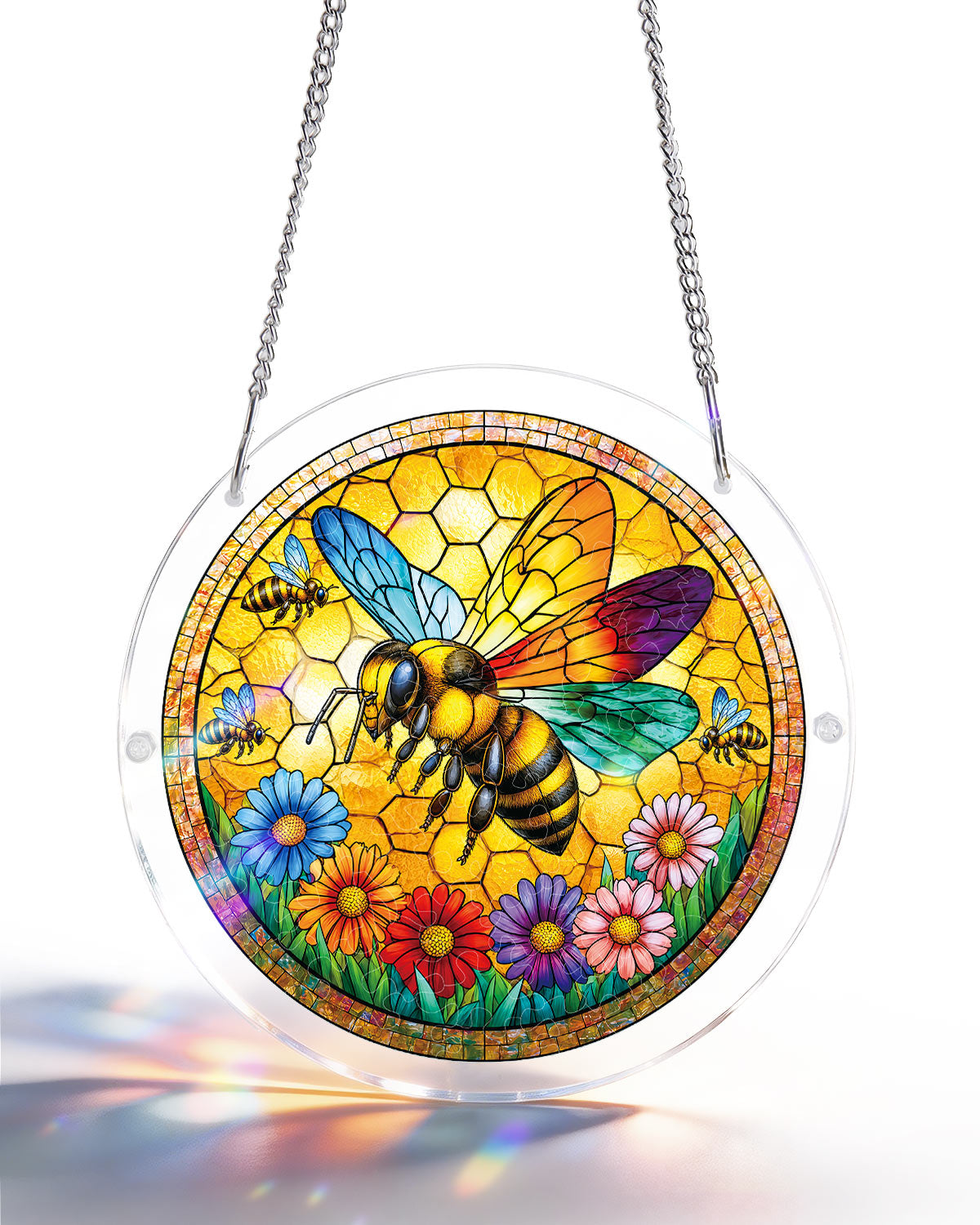 Acrylic Jigsaw Puzzle Suncatcher - Sunshine Bee