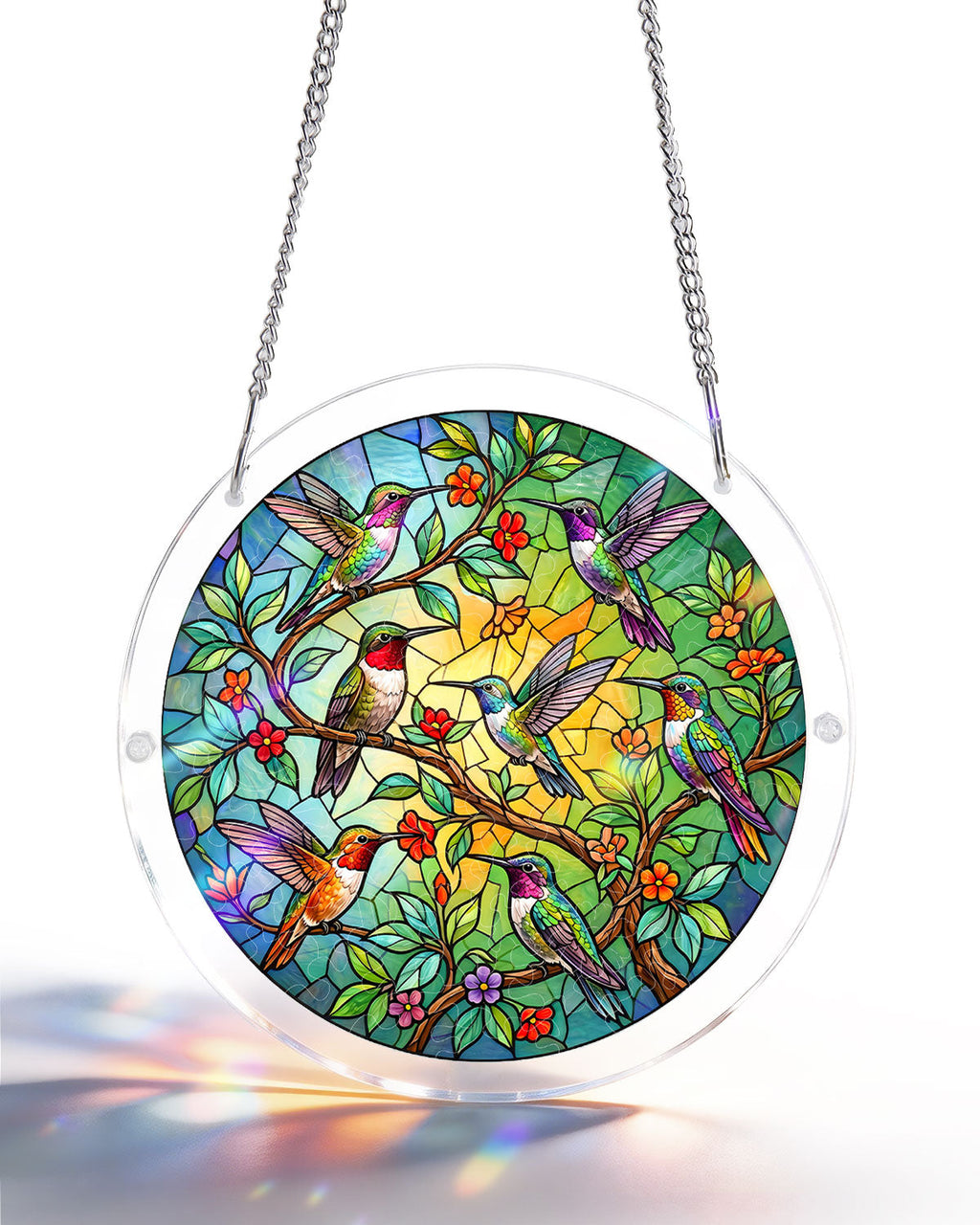 Acrylic Jigsaw Puzzle Suncatcher - Emerald Forest Prism