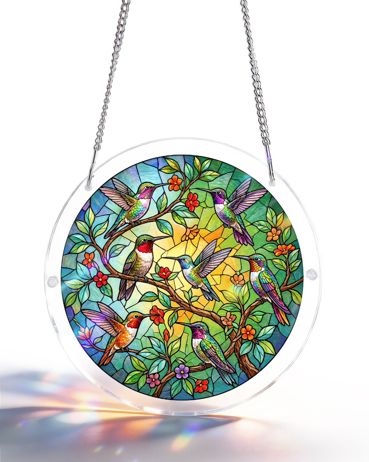 Acrylic Jigsaw Puzzle Suncatcher - Emerald Forest Prism