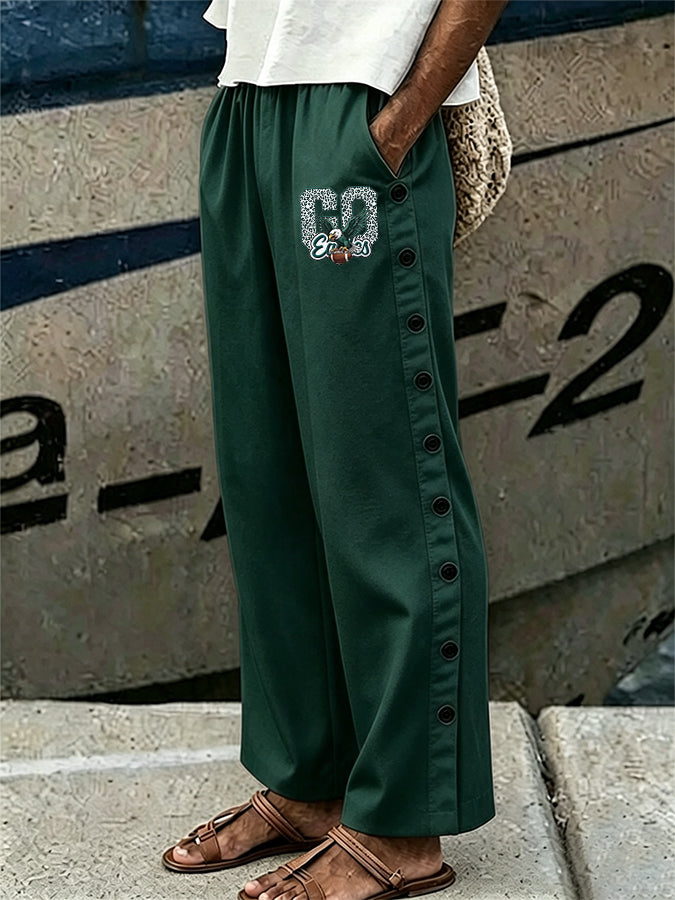 Women'S Football Cotton Linen Loose Pants