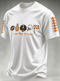 Men'S Football Print Waffle T-Shirt