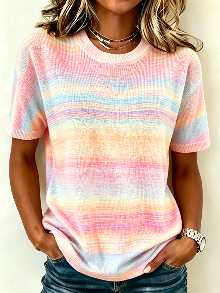 Women's Gradient Printed T-shirt