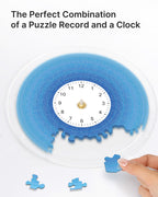 DIY Acrylic Puzzle Clock Kit - Gradient Blue