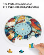 DIY Acrylic Puzzle Clock Kit - Birds in Harmony