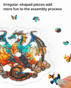 Acrylic Jigsaw Puzzle Suncatcher - Oceanfire Dragon