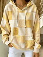 Women's Vintage Hoodie Geometric Hoodie