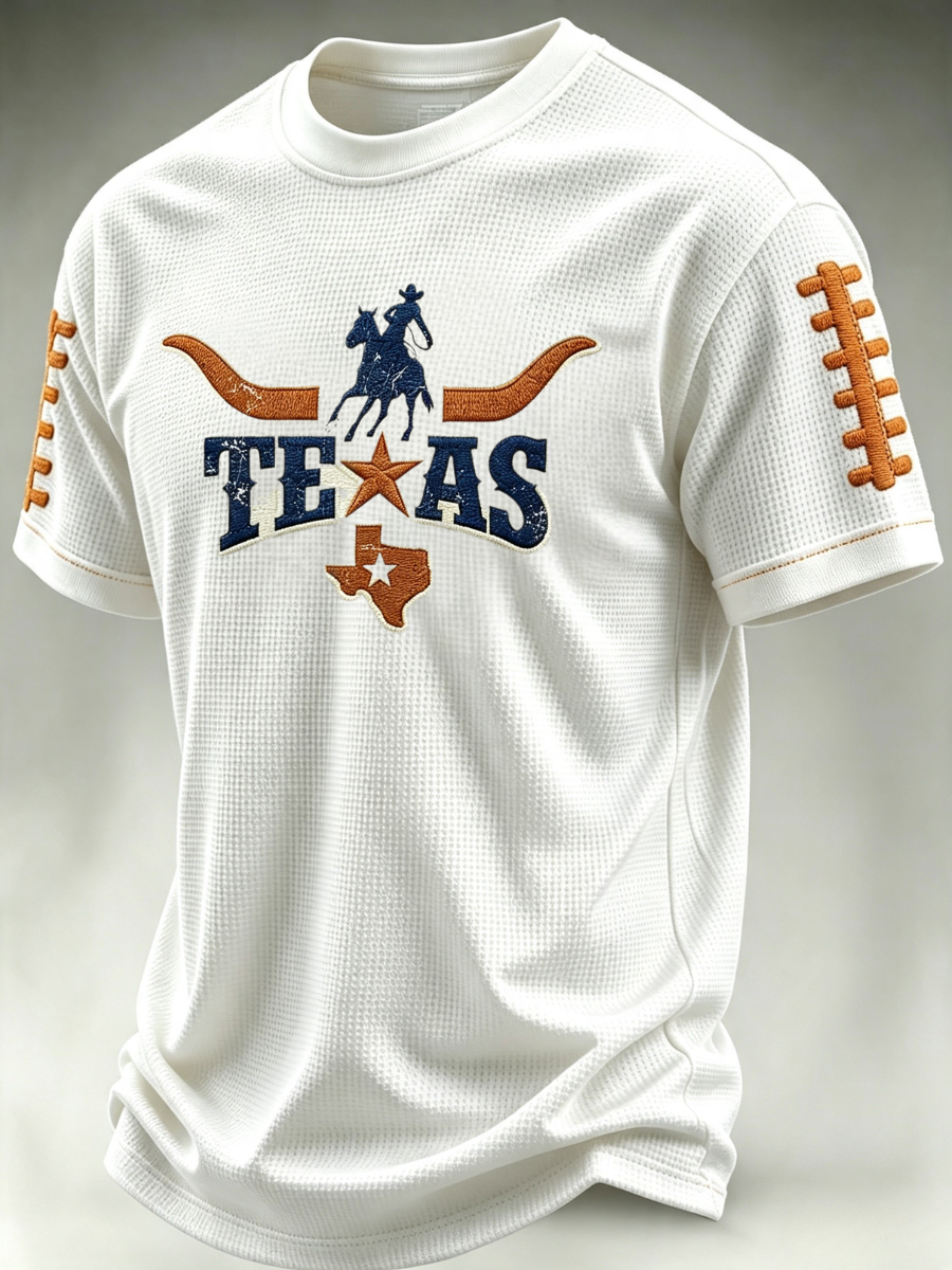 Men's Football Fan Waffle T-Shirt