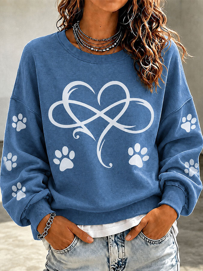 Women'S Casual Black Cat Art Printed Sports Shirt