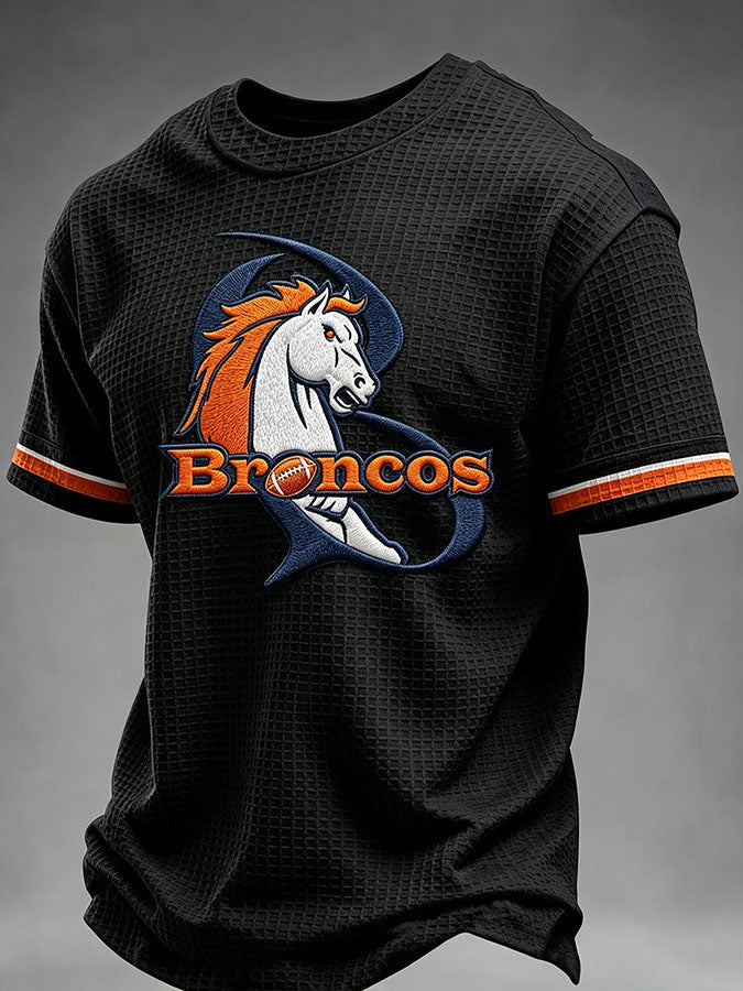 Men's Football Print Waffle T-Shirt