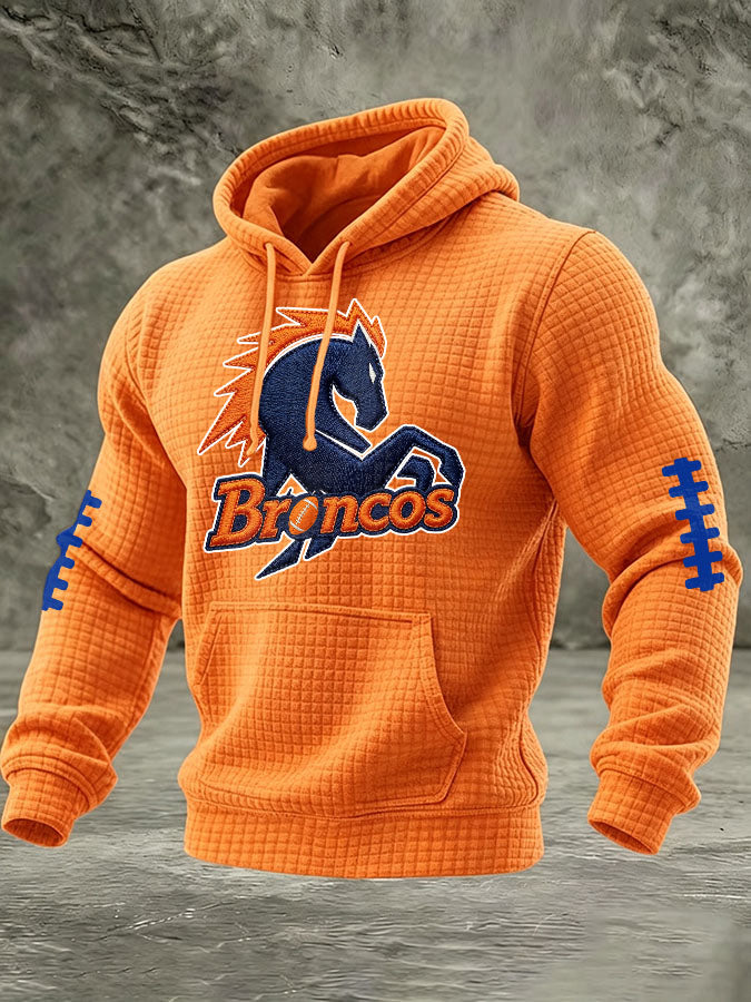 Men's Football Printed Casual Hoodie