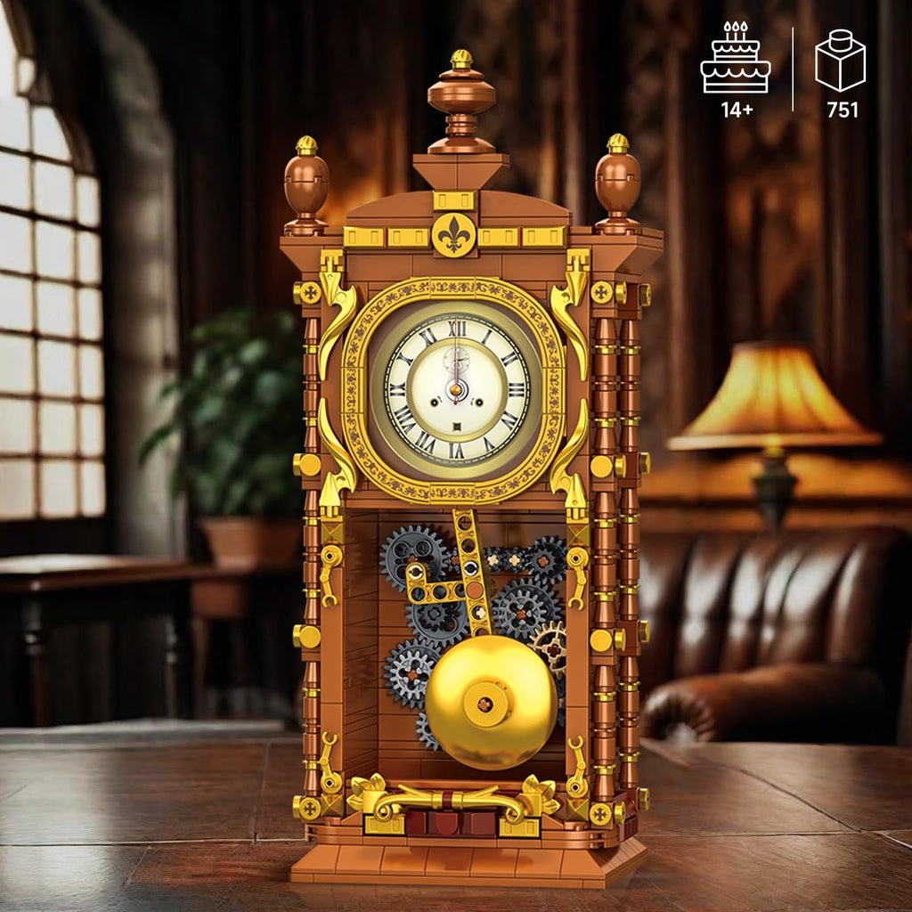 Vintage Swing Clock Building Blocks Set