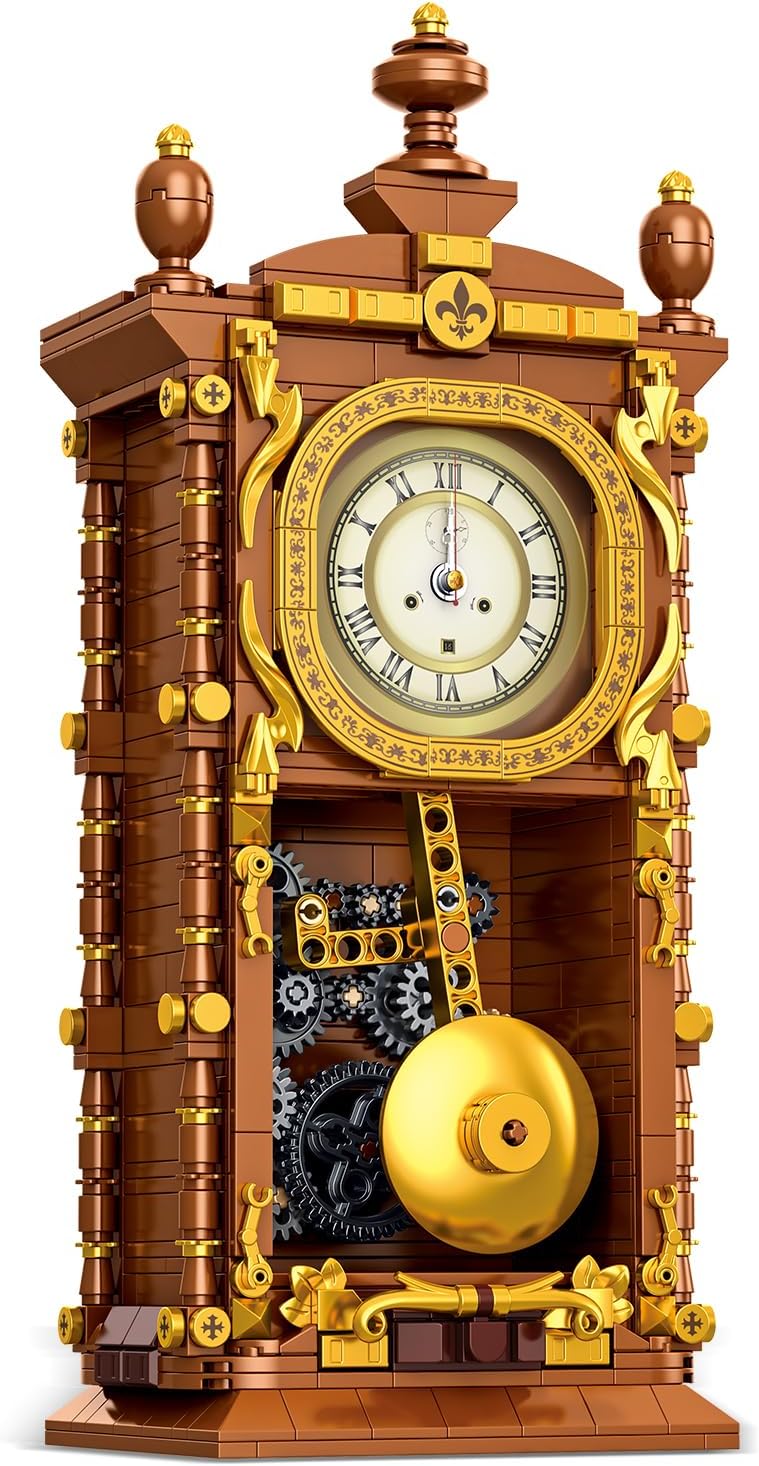 Vintage Swing Clock Building Blocks Set