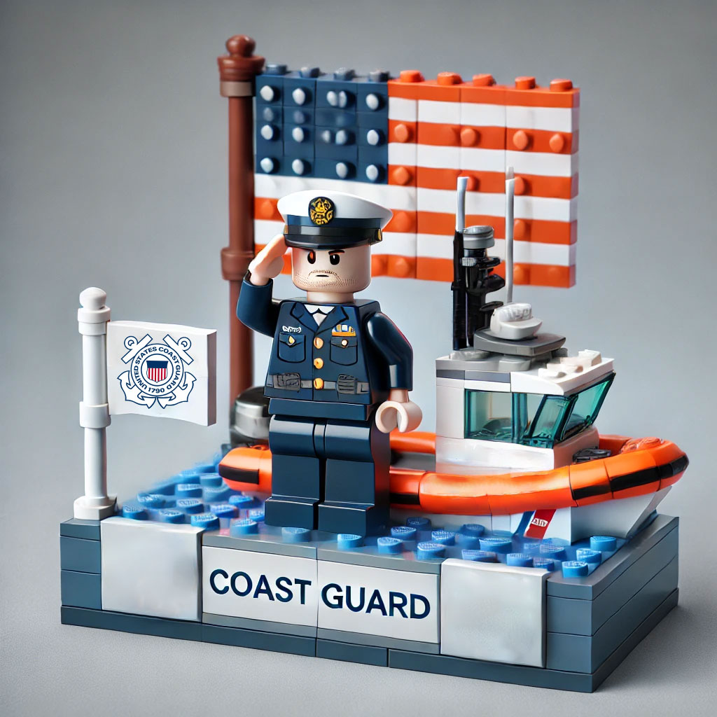 U.S. Military 250th Anniversary Patriotic Blocks - 100% Made in the USA
