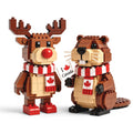 🦫🦌Canada Day Icon Duo: Moose & Beaver Building Blocks Set