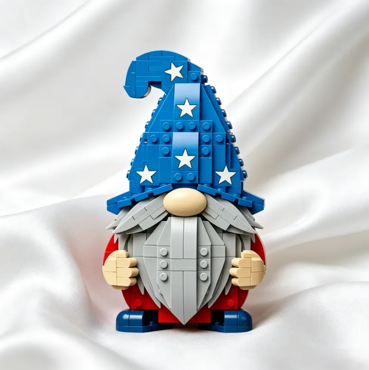 America 250th Anniversary Gnome Building Block Set