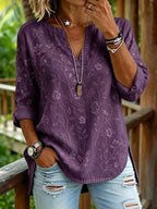 Women's Casual Floral Print Top