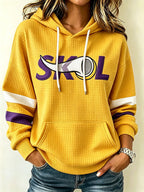 Women's Football Print Sweatshirt