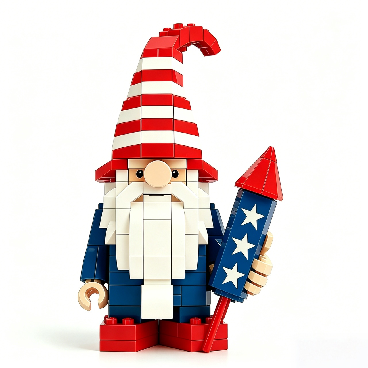 America 250th Anniversary Commemorative Gnome Building Block Set