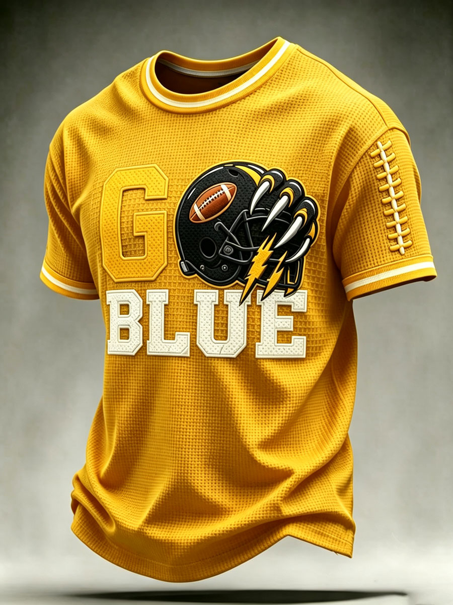Men'S Football Fan Waffle T-Shirt