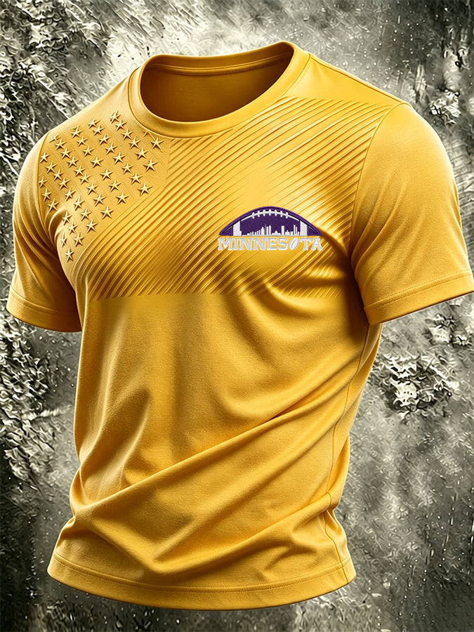 Men's Football Printed Short-Sleeve T-Shirt