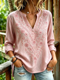 Women's Casual Floral Print Top