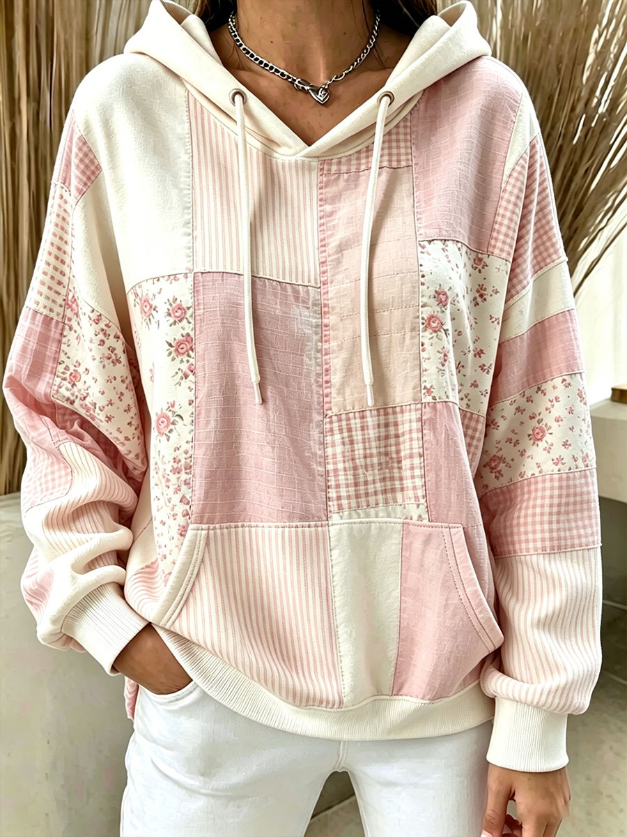 Women's Breast Cancer Cancer Print Casual Hoodie