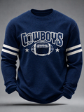 Men'S Retro Football Waffle T-Shirt