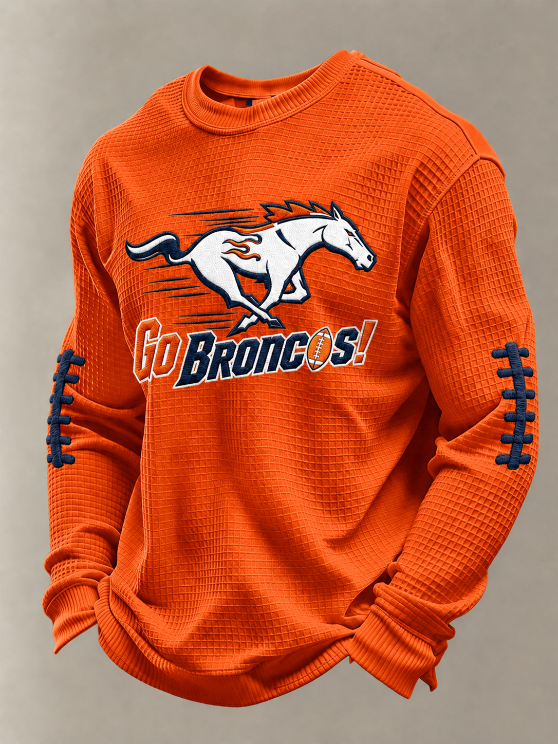 Men'S Football  Printed Waffle T-Shirt